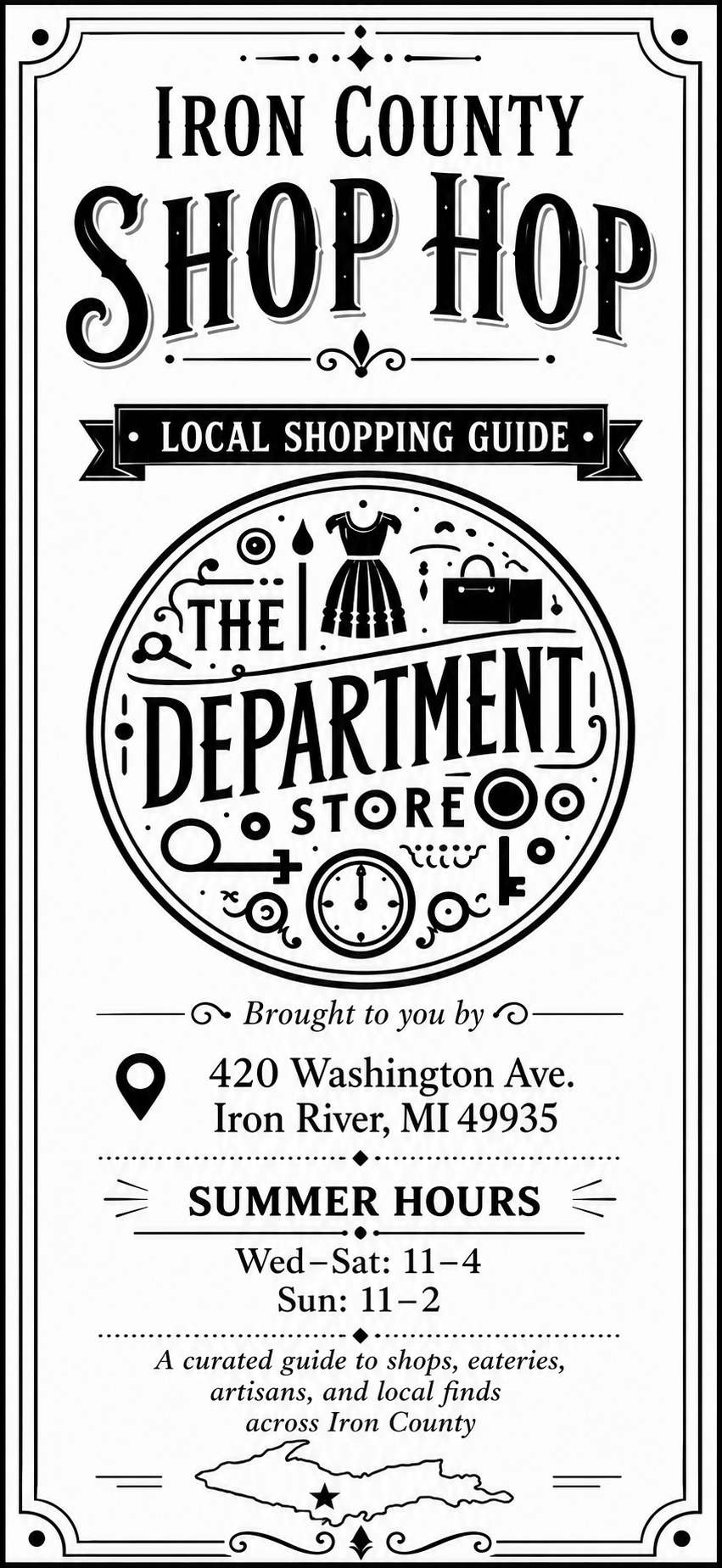 Shop Hop brochure front panel