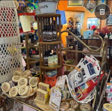 Vintage shelf display